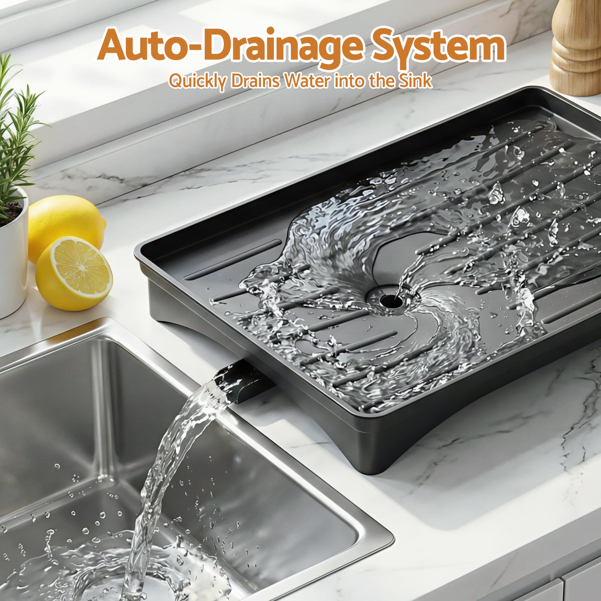Cefito Dish Drying Rack for Kitchen Storage Organisation Kitchen Sink Organiser Dish Drainer