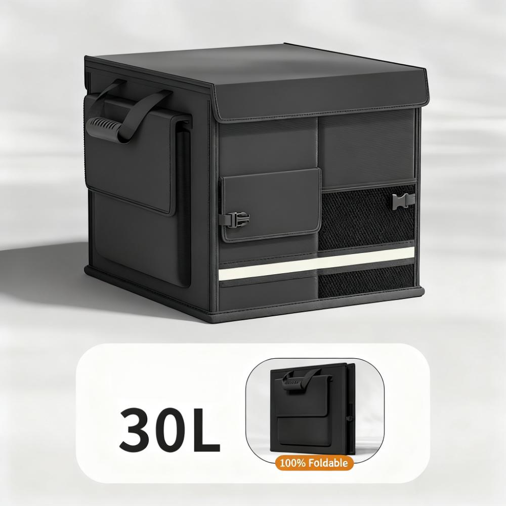 Foldable Car Trunk Organiser, 30L/60L Large Capacity Storage Box for Auto Boot, Multi-functional Cargo Container