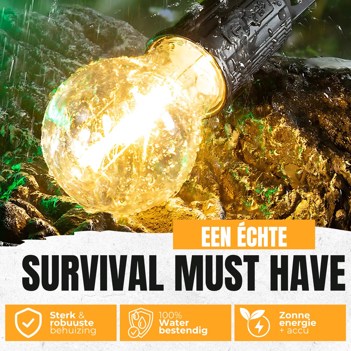 2-piece camping lamp - emergency lighting -