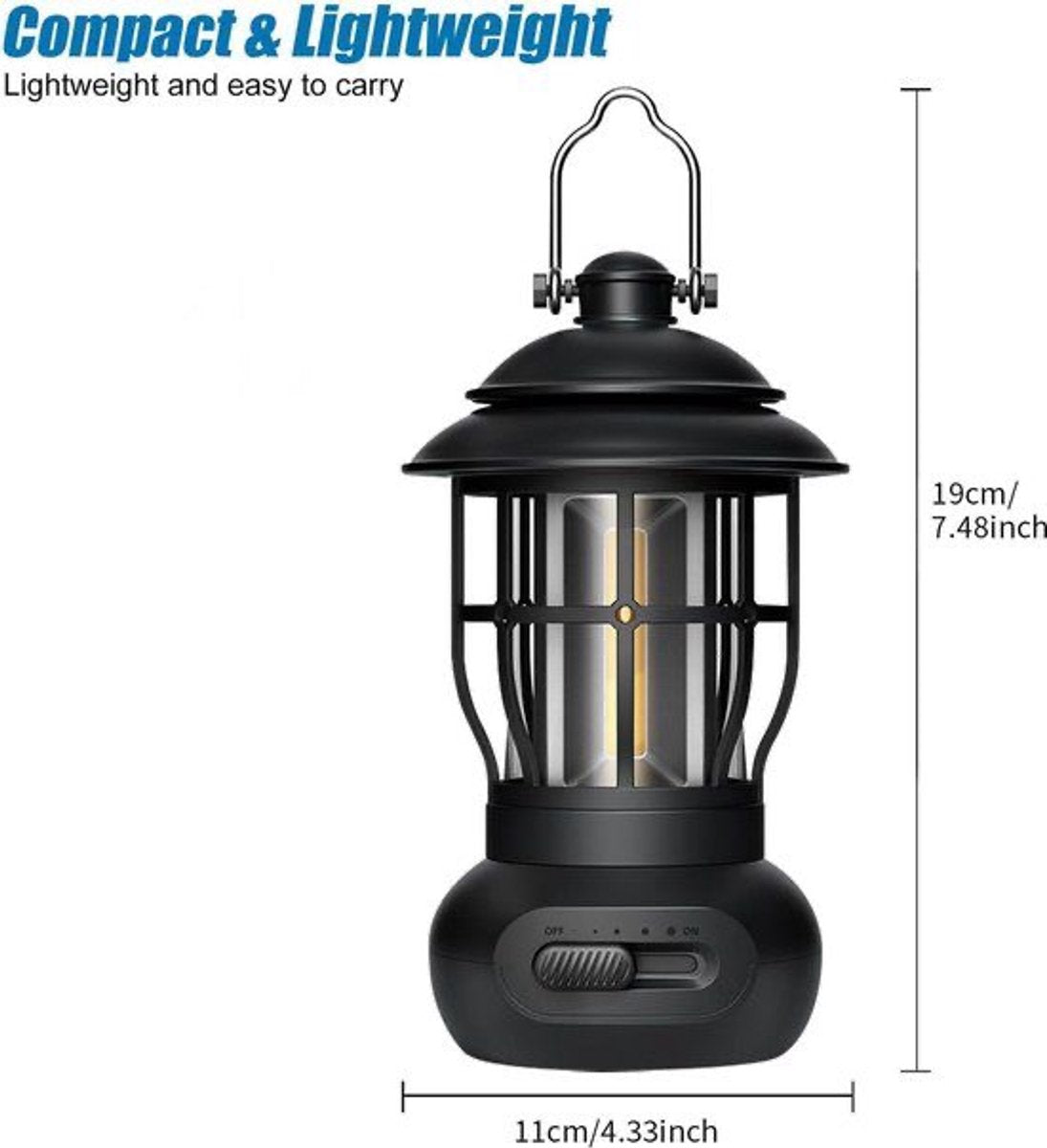 Rechargeable Camping Lantern – Retro Camping Lamp