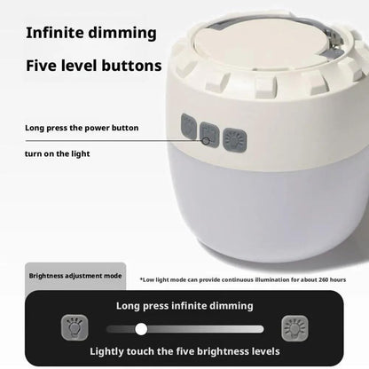 Camping lamp - Camping light - Flashlight - Rechargeable camping lamp - Tent light - Rechargeable - 3200mAh - Suitable for hiking and camping
