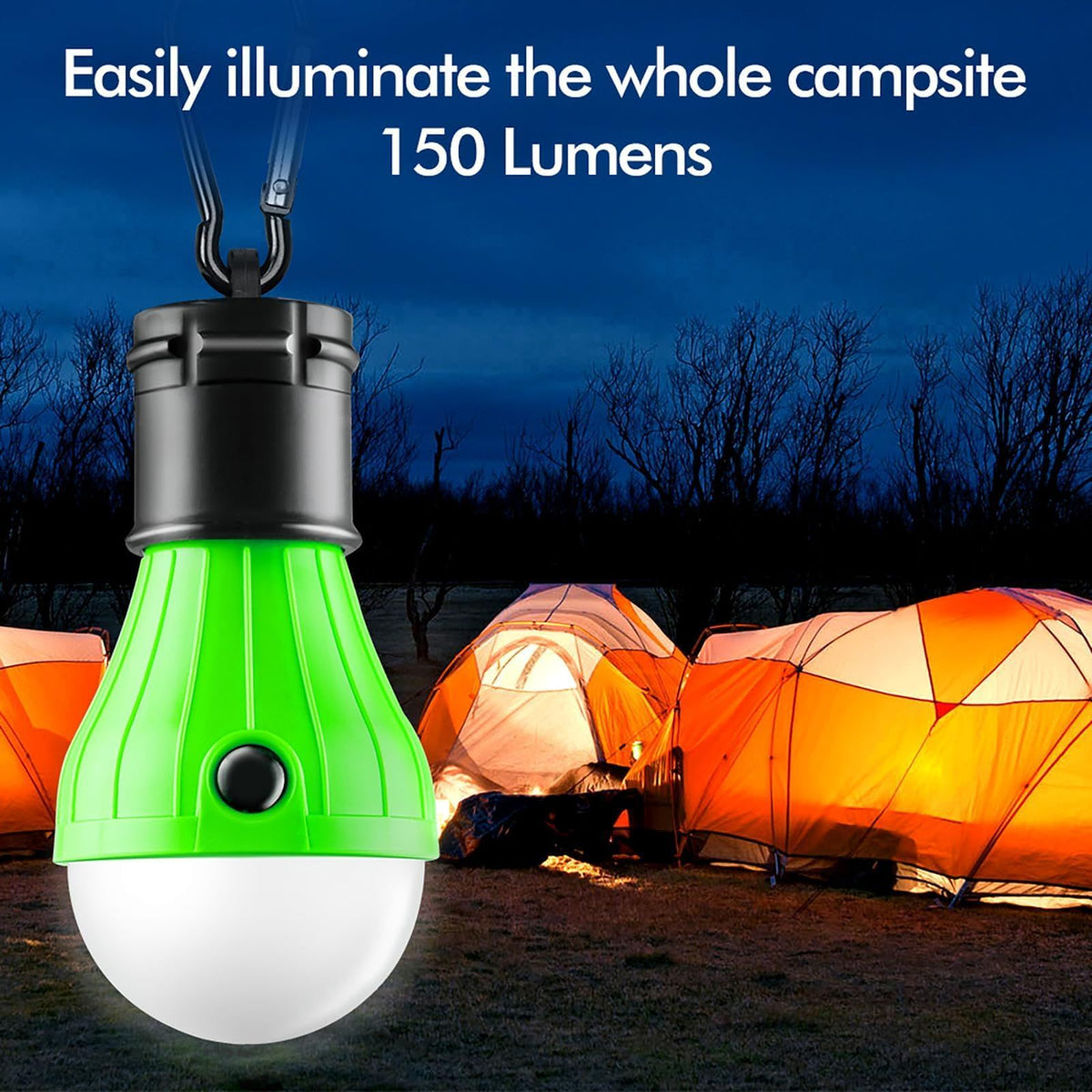 4pcs Portable LED tent light clip hook hurricane emergency light LED
