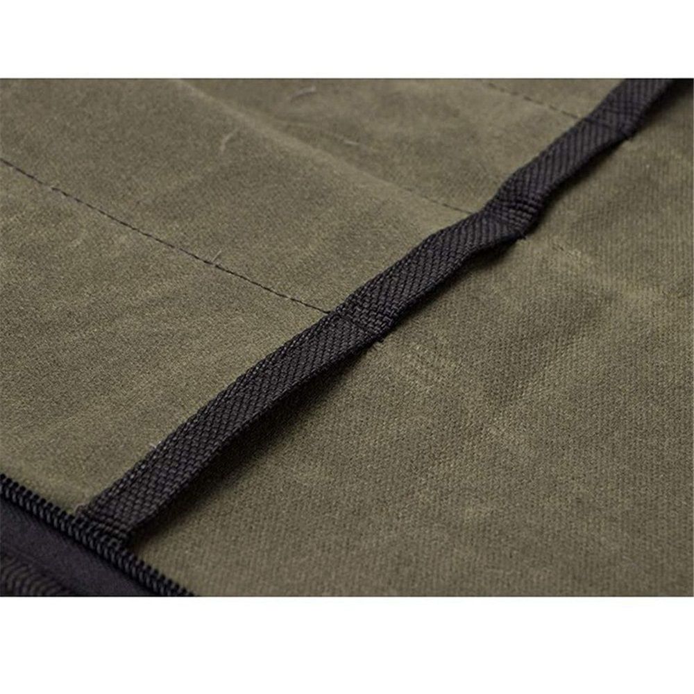 Knife Roll,Heavy Duty Knife Bag,Waxed Canvas knife Case