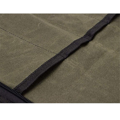 Knife Roll,Heavy Duty Knife Bag,Waxed Canvas knife Case