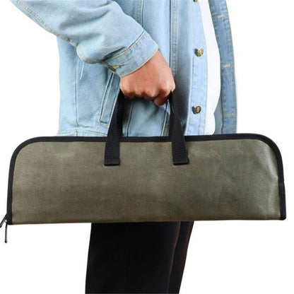 Knife Roll,Heavy Duty Knife Bag,Waxed Canvas knife Case