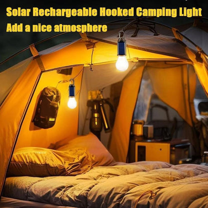 Solar Rechargeable Hooked Camping Light,