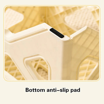 Portable Folding Plastic Stool Lightweight Step Chair for Outdoor Camping or Kitchen - White