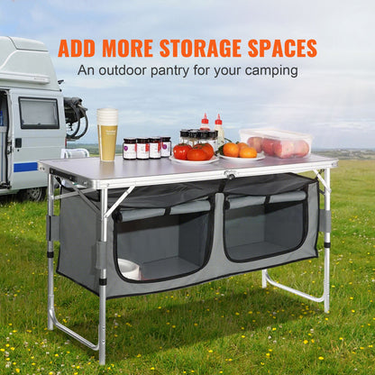 Camping Kitchen Table, Quick set-up Folding Camping Table