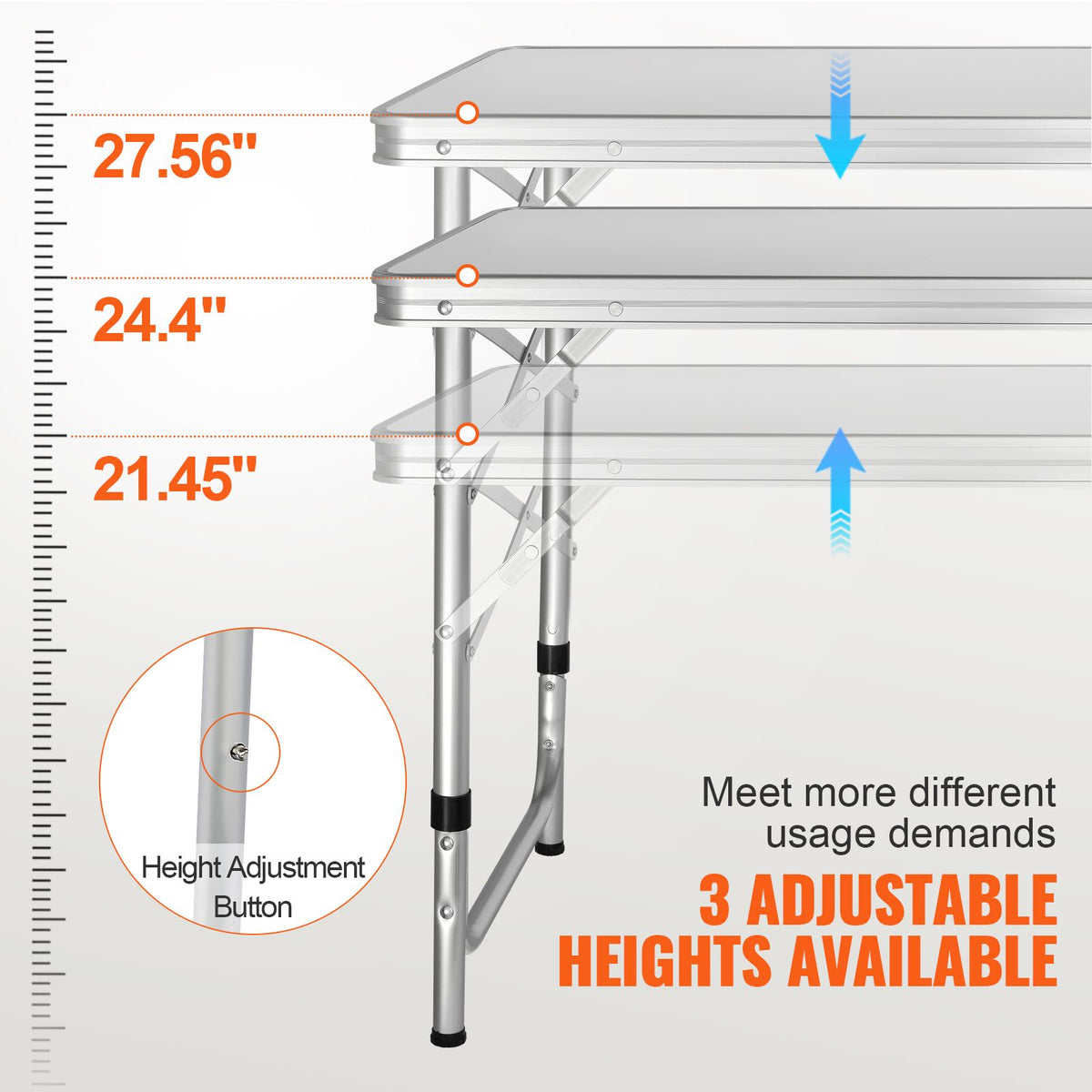 Camping Kitchen Table, Quick set-up Folding Camping Table