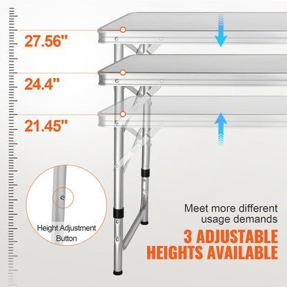 Camping Kitchen Table, Quick set-up Folding Camping Table