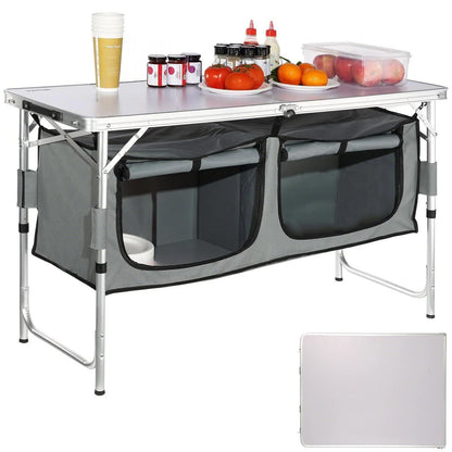 Camping Kitchen Table, Quick set-up Folding Camping Table