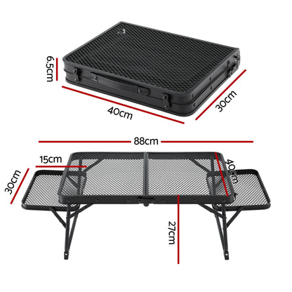 Weisshorn Camping Table Mesh Desktop Lightweight Portable Outdoor Folding Grill