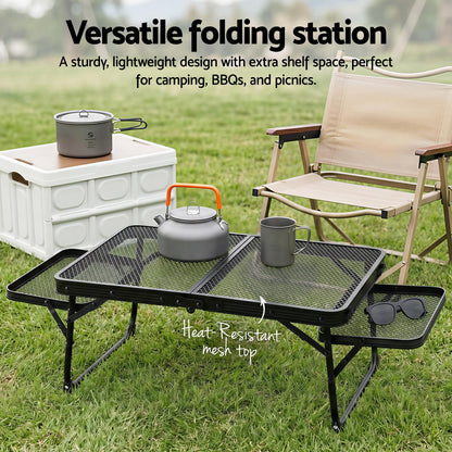 Weisshorn Camping Table Mesh Desktop Lightweight Portable Outdoor Folding Grill
